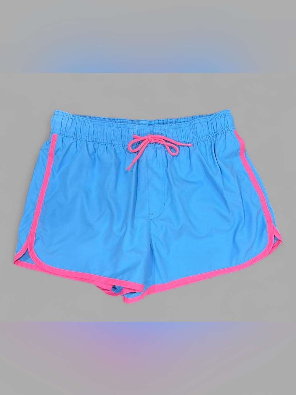 H&M Light Blue Swim Shorts with Pink Trim